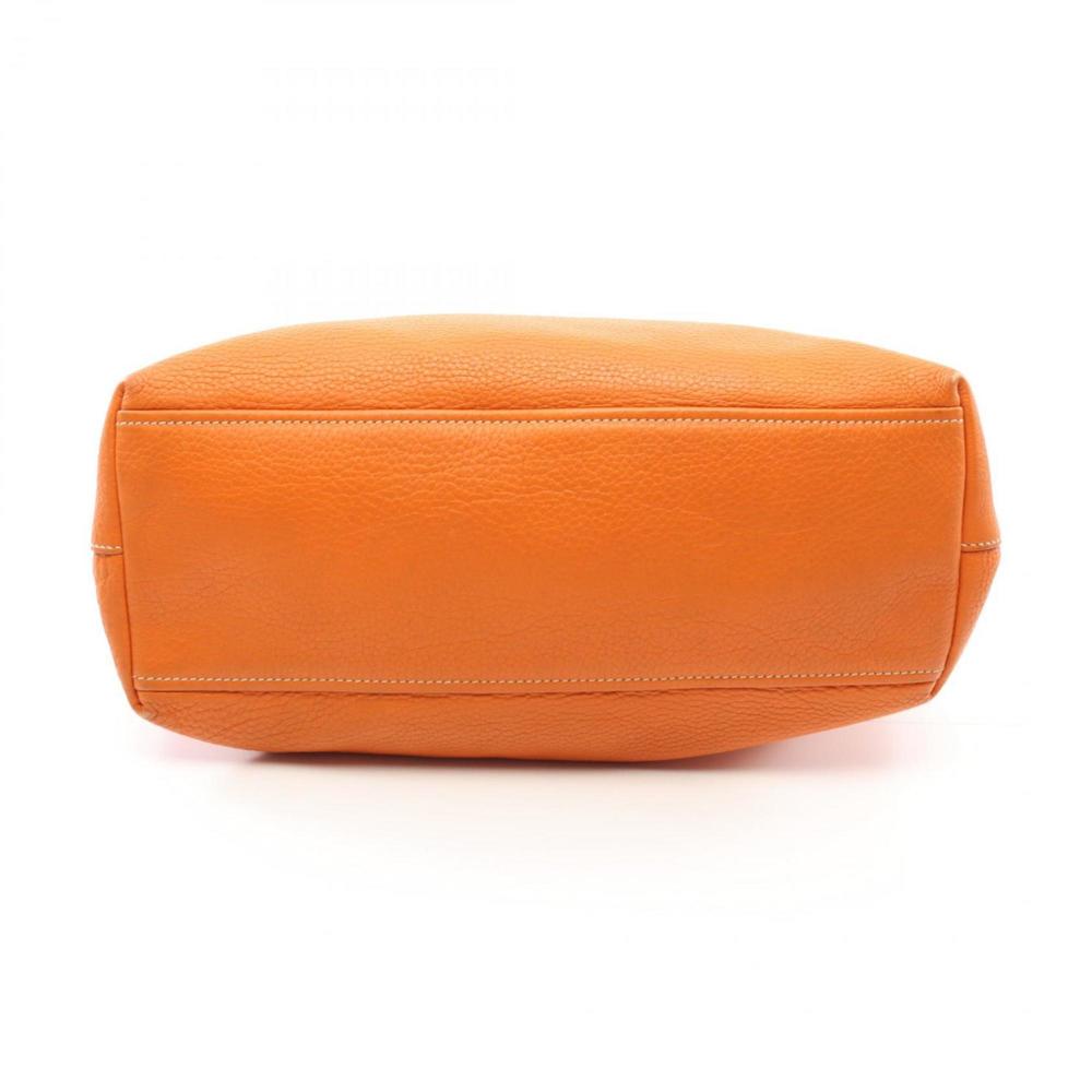 PRADA Tote bag leather women's orange - Picture 10 of 10